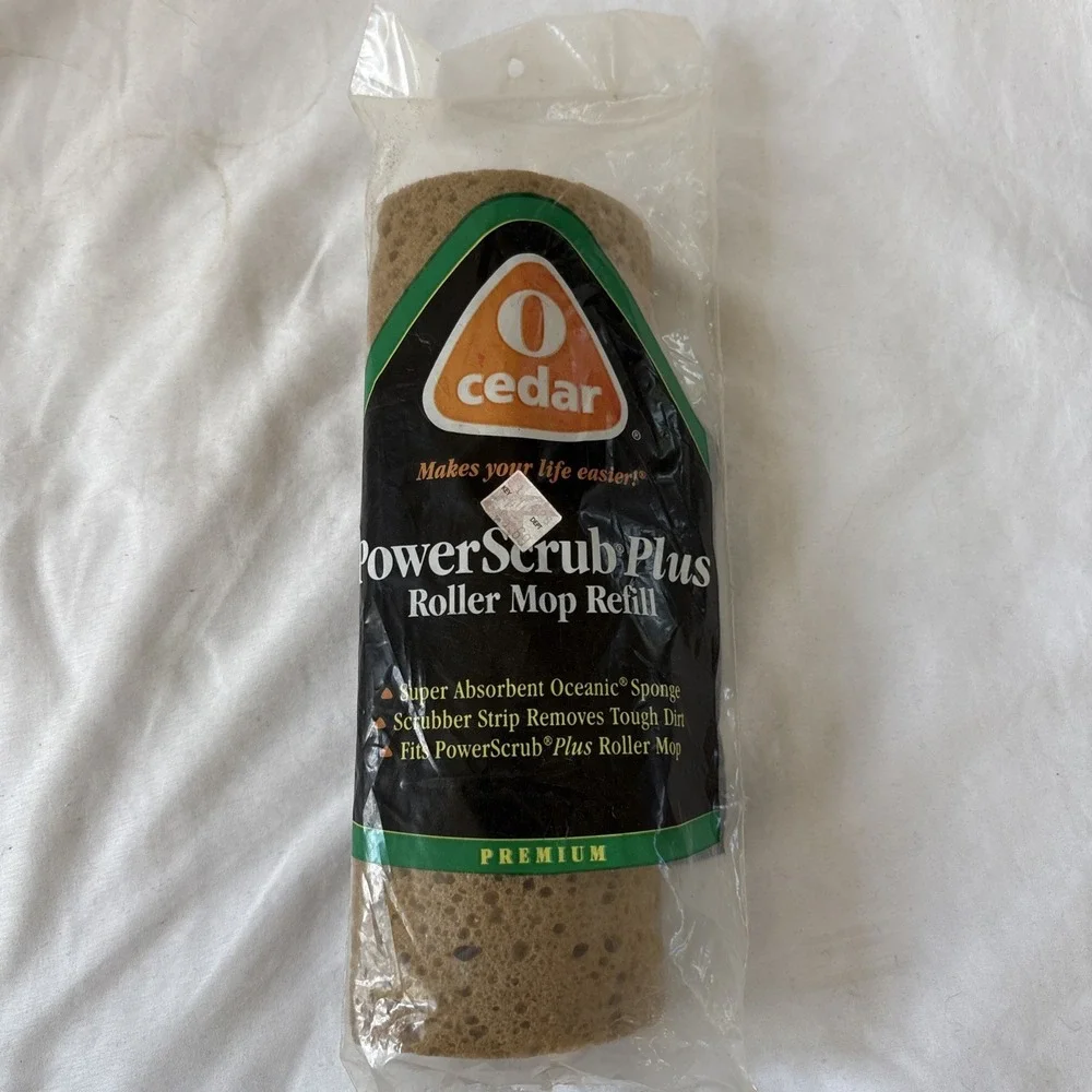 O Cedar PowerScrub Plus Roller‎ Mop Refill 1997 Item #646 New